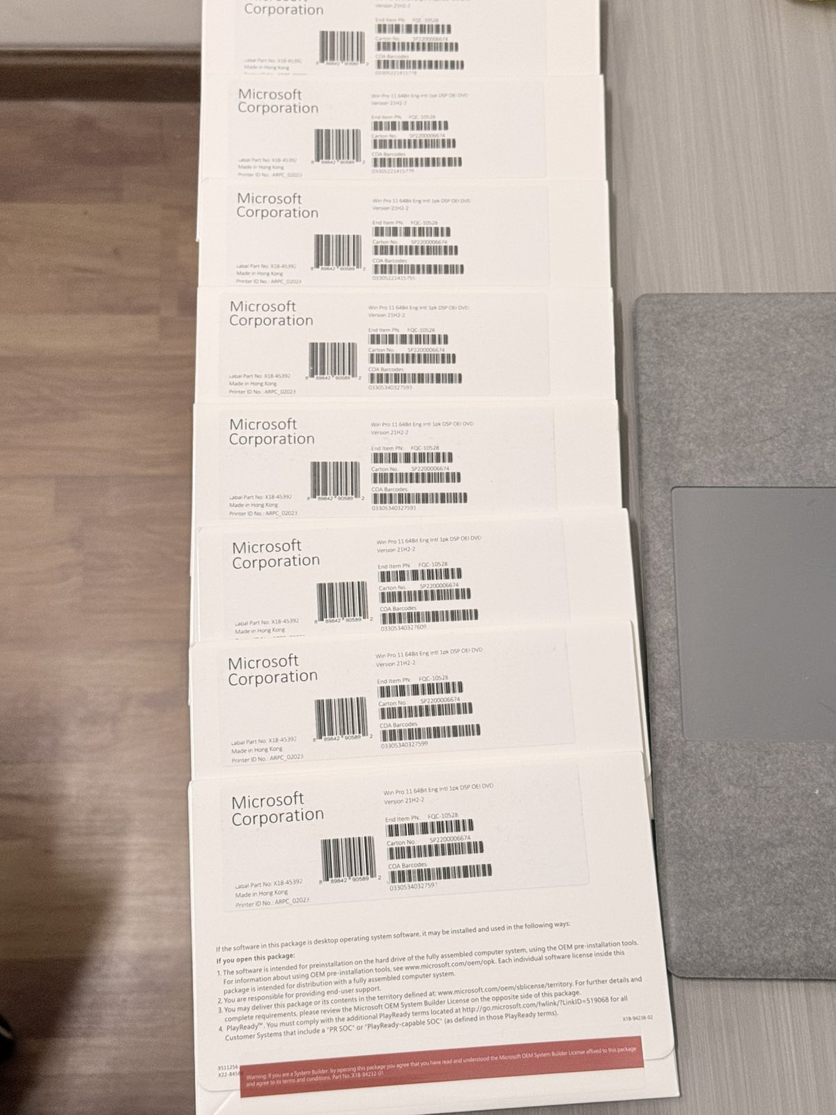 Microsoft License 9